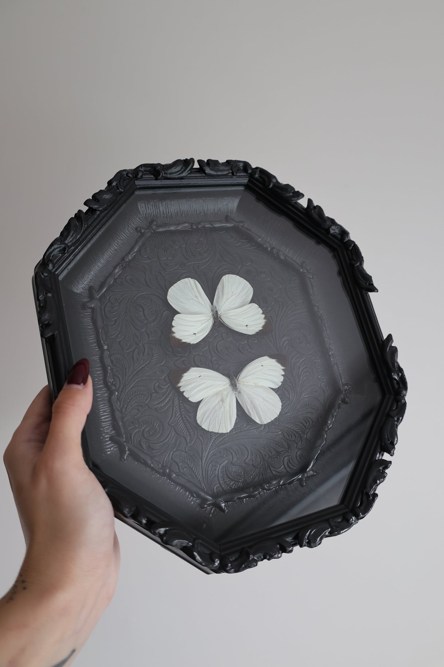 Twins in Black Frame